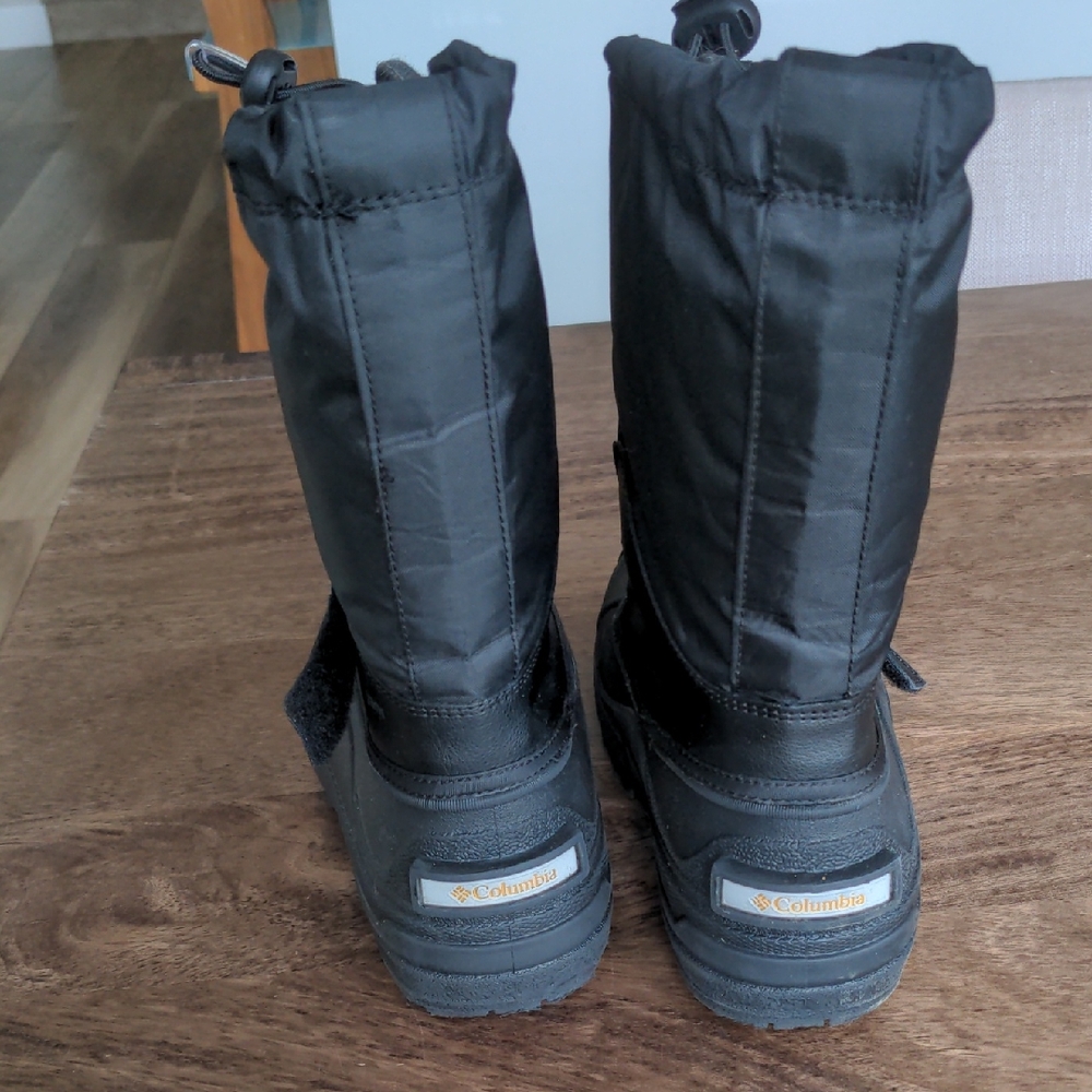 Columbia Kids Black Snow Boots